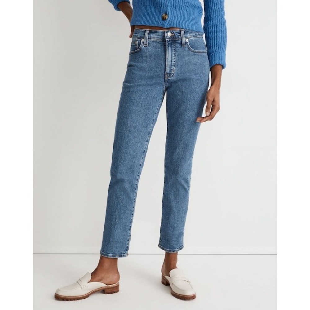 Madewell Jeans Womens 25 Mid-Rise Perfect Vintage Jean Medium Wash Blue Tapered